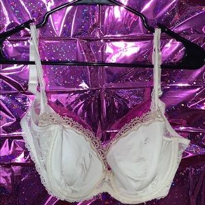 White / cream lace bra